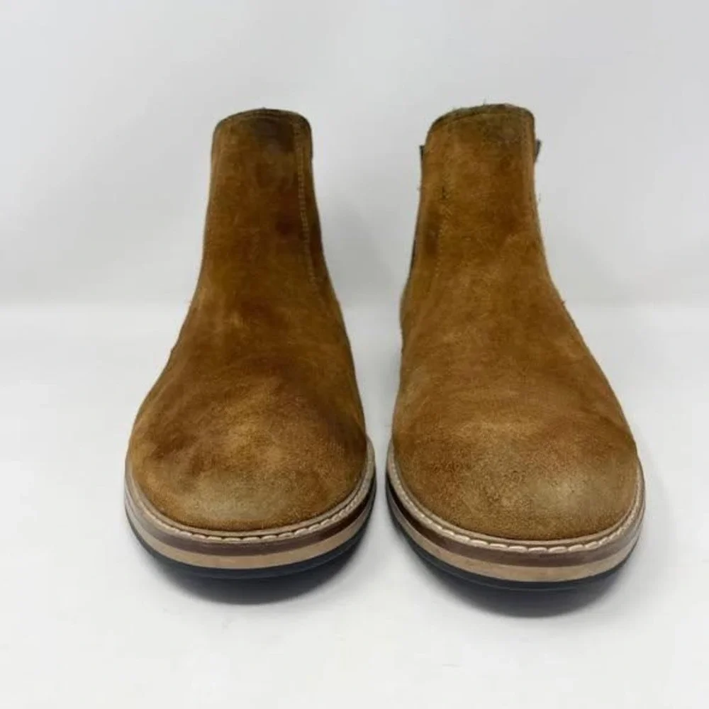 Crevo Reggie Boot‎ Mens 9 Chestnut Brown Suede Casual Slip On Chelsea Gorpcore